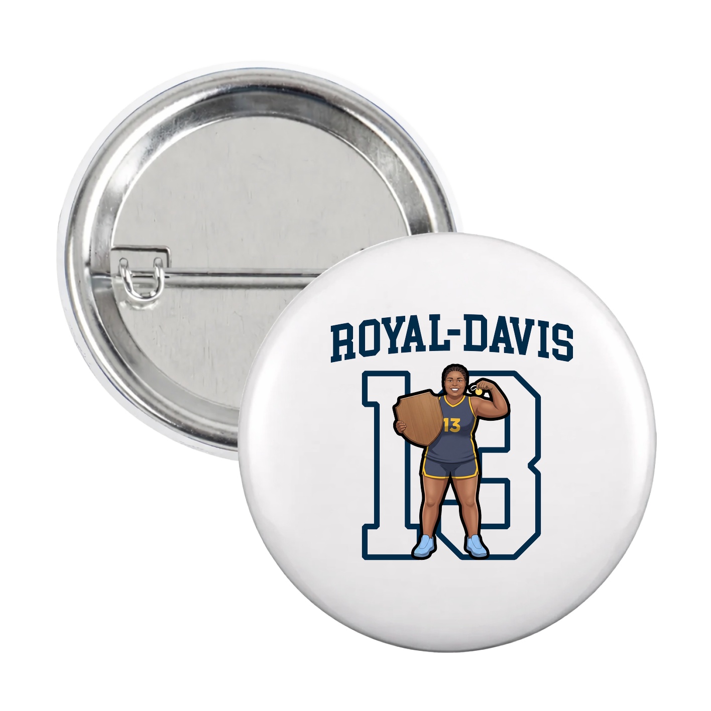 Game Day Button — Shirsey in White