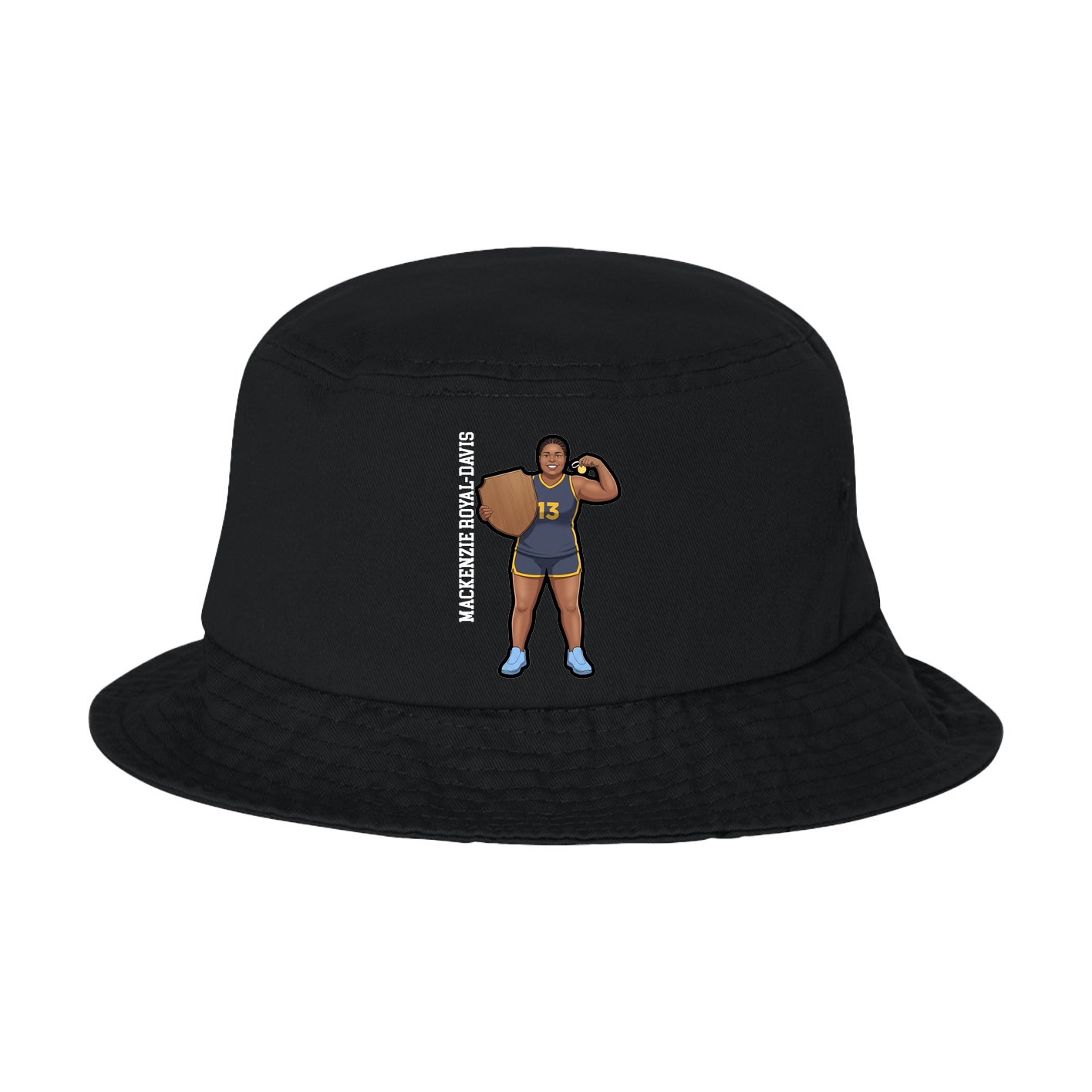 Bucket Cap — Name Vertical in Black