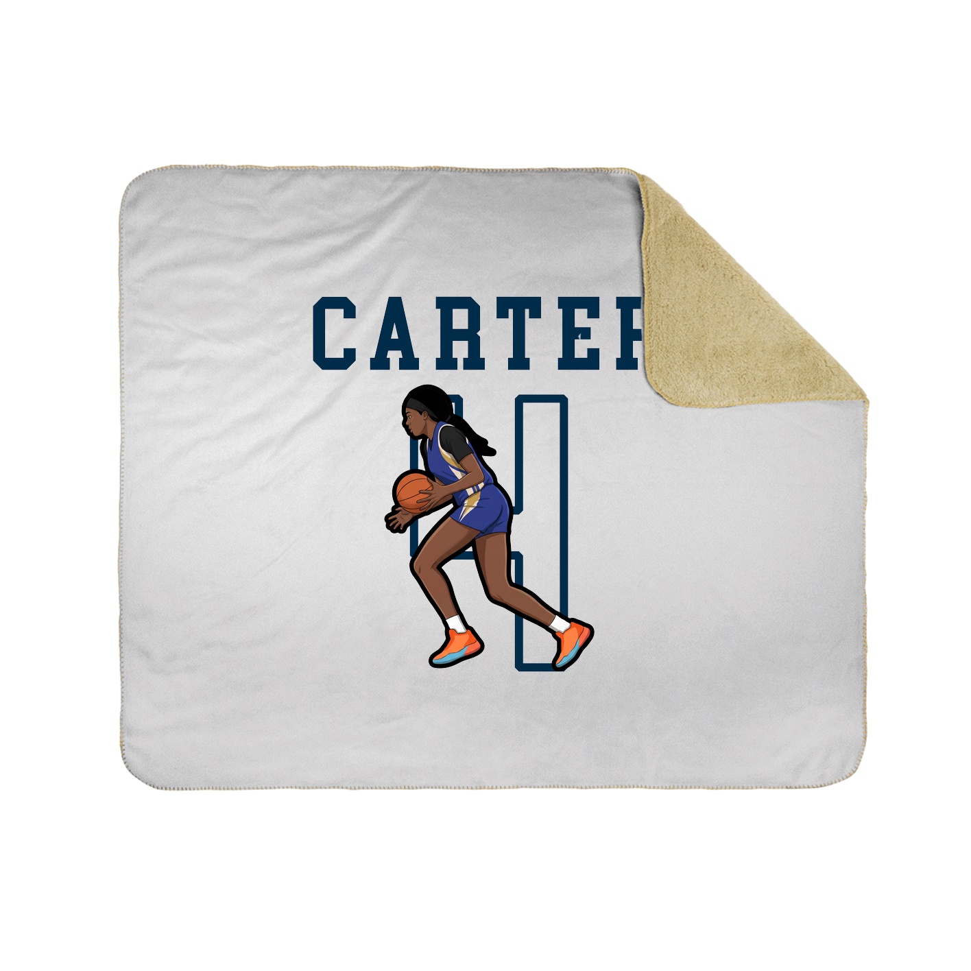 Throw Blanket — Shirsey in White