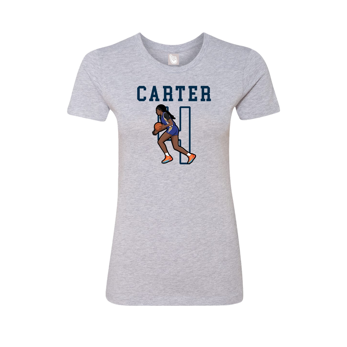 Fitted Women's Tee — Shirsey in Grey