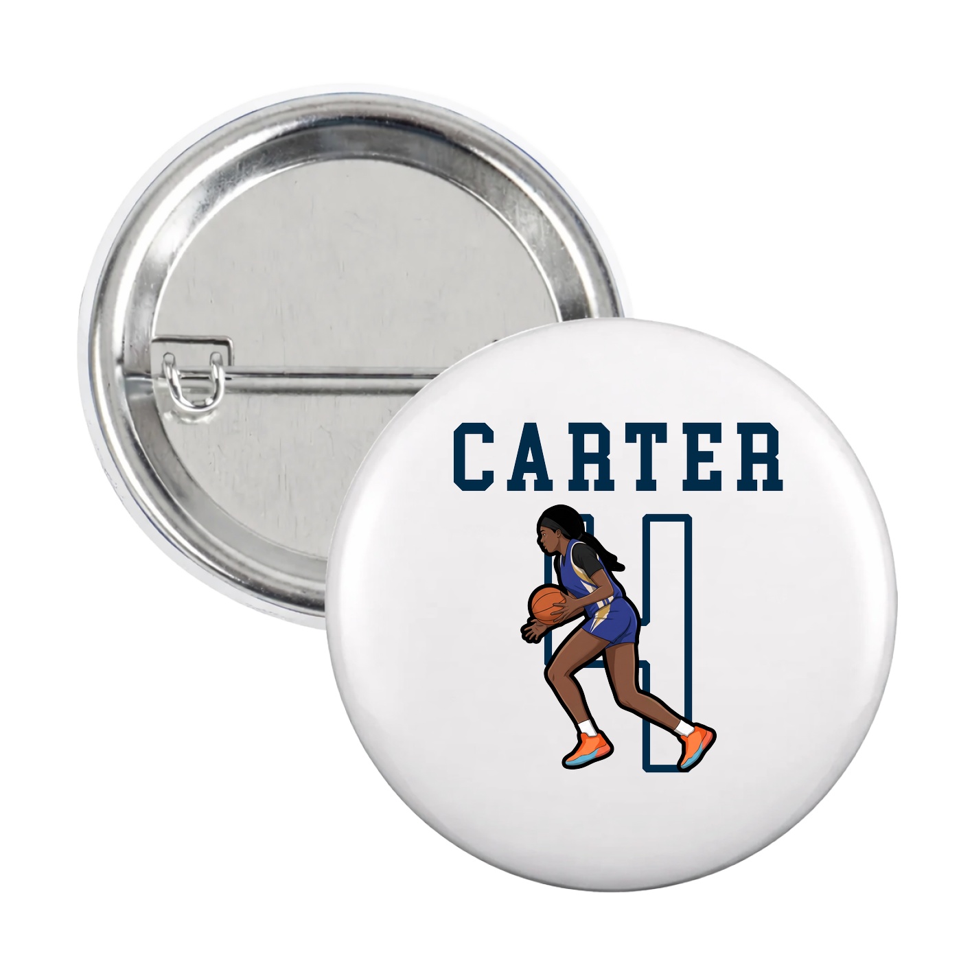 Game Day Button — Shirsey in White