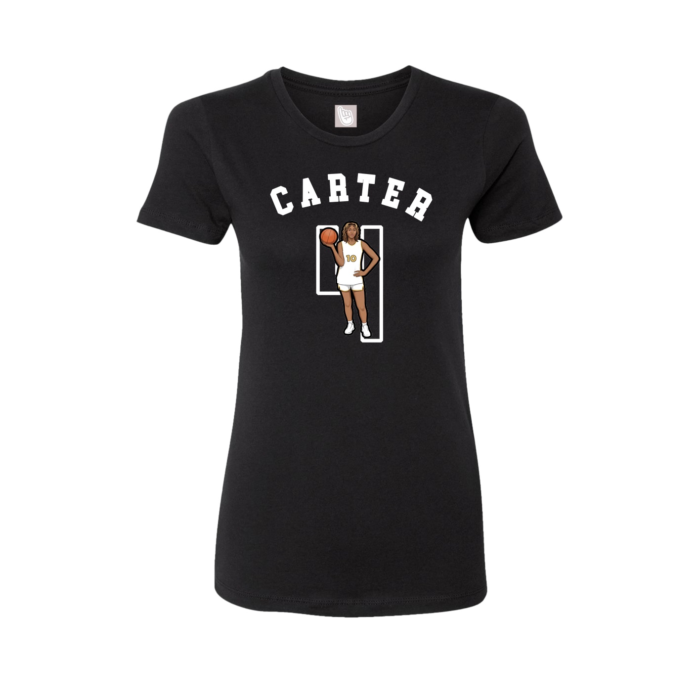 Fitted Women's Tee — Shirsey Arch in Black
