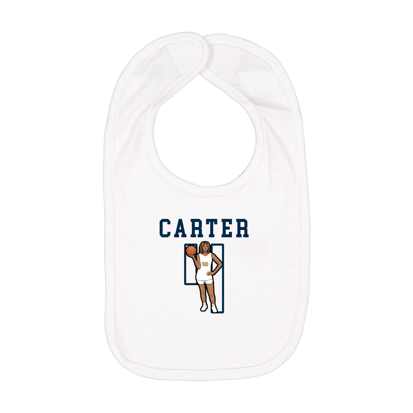 Infant Bib — Shirsey in White