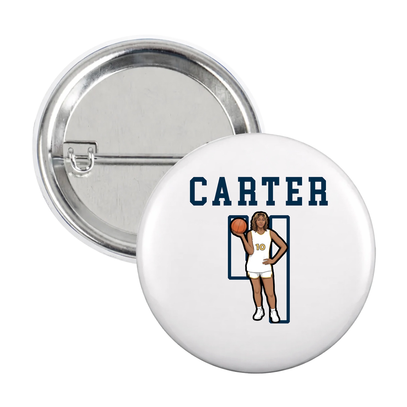Game Day Button — Shirsey in White