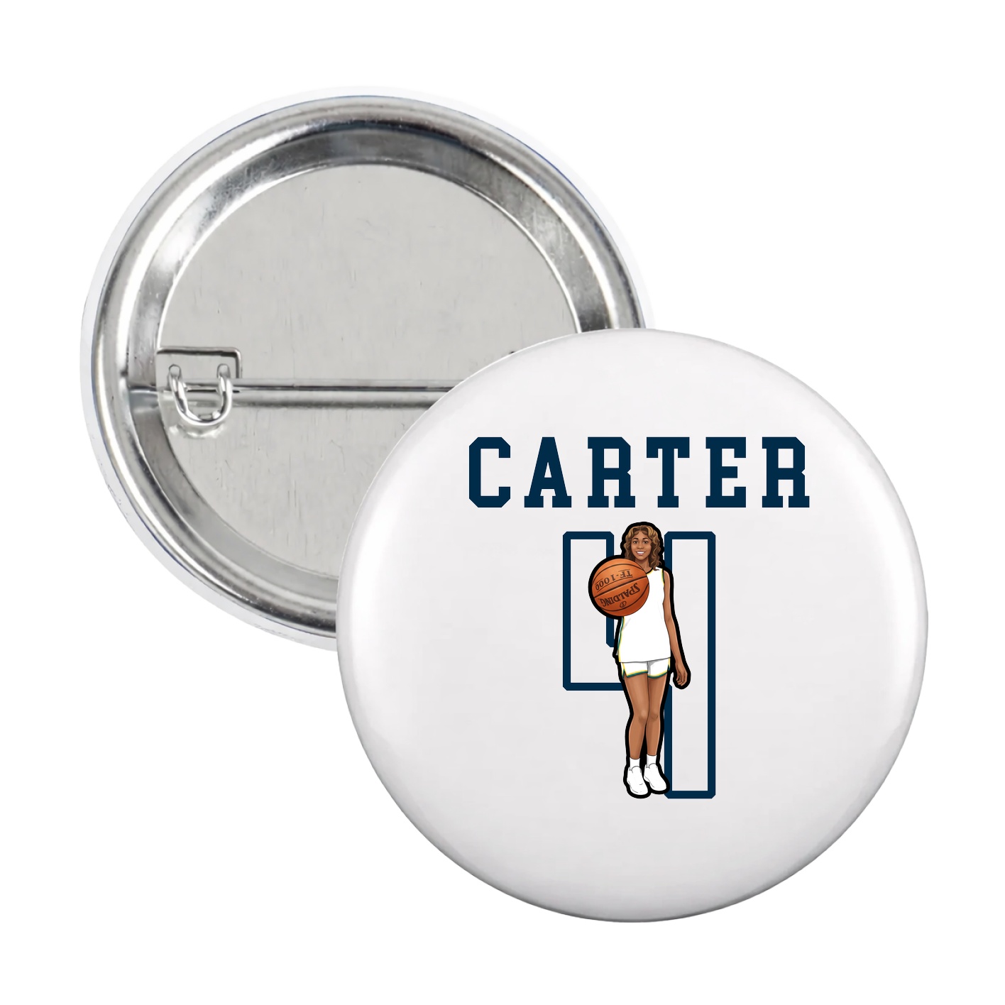 Game Day Button — Shirsey in White