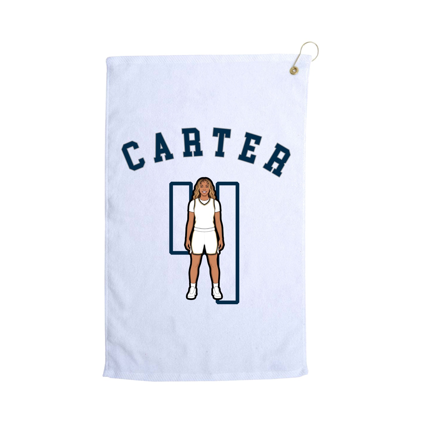 Golf Towel — Shirsey Arch in White