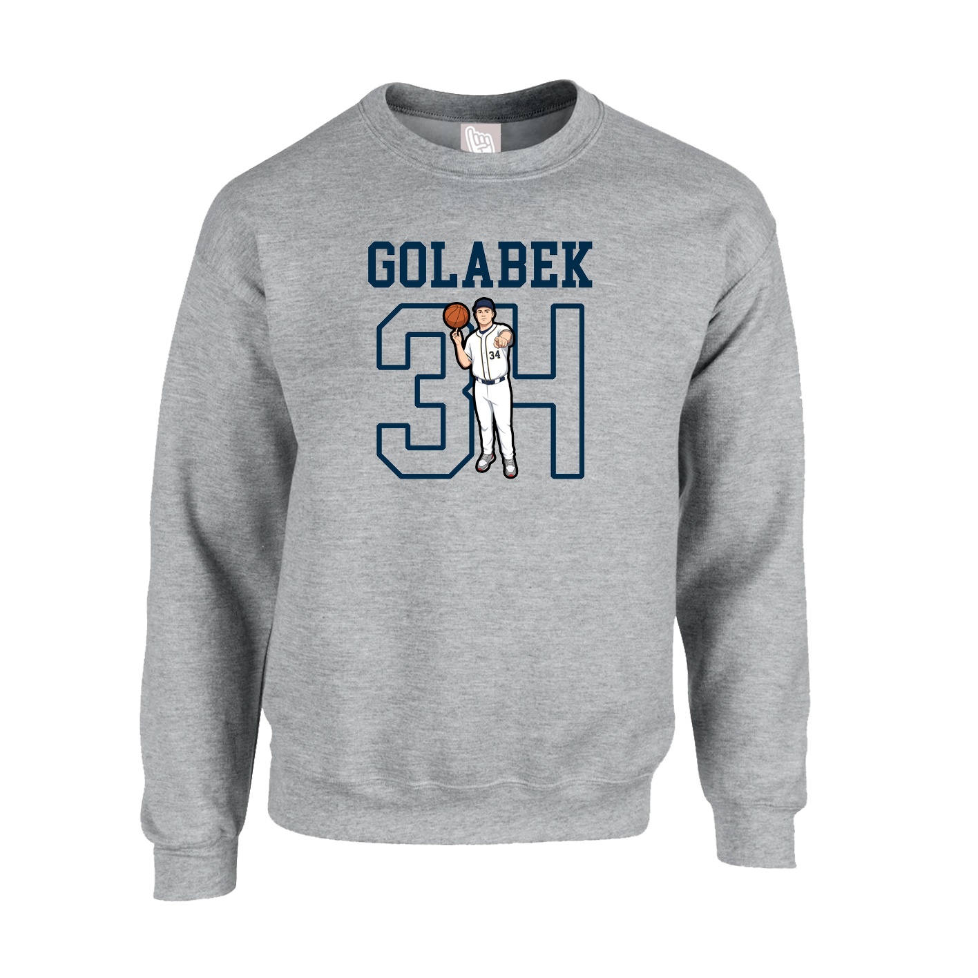 Fleece Crew — Shirsey in Grey