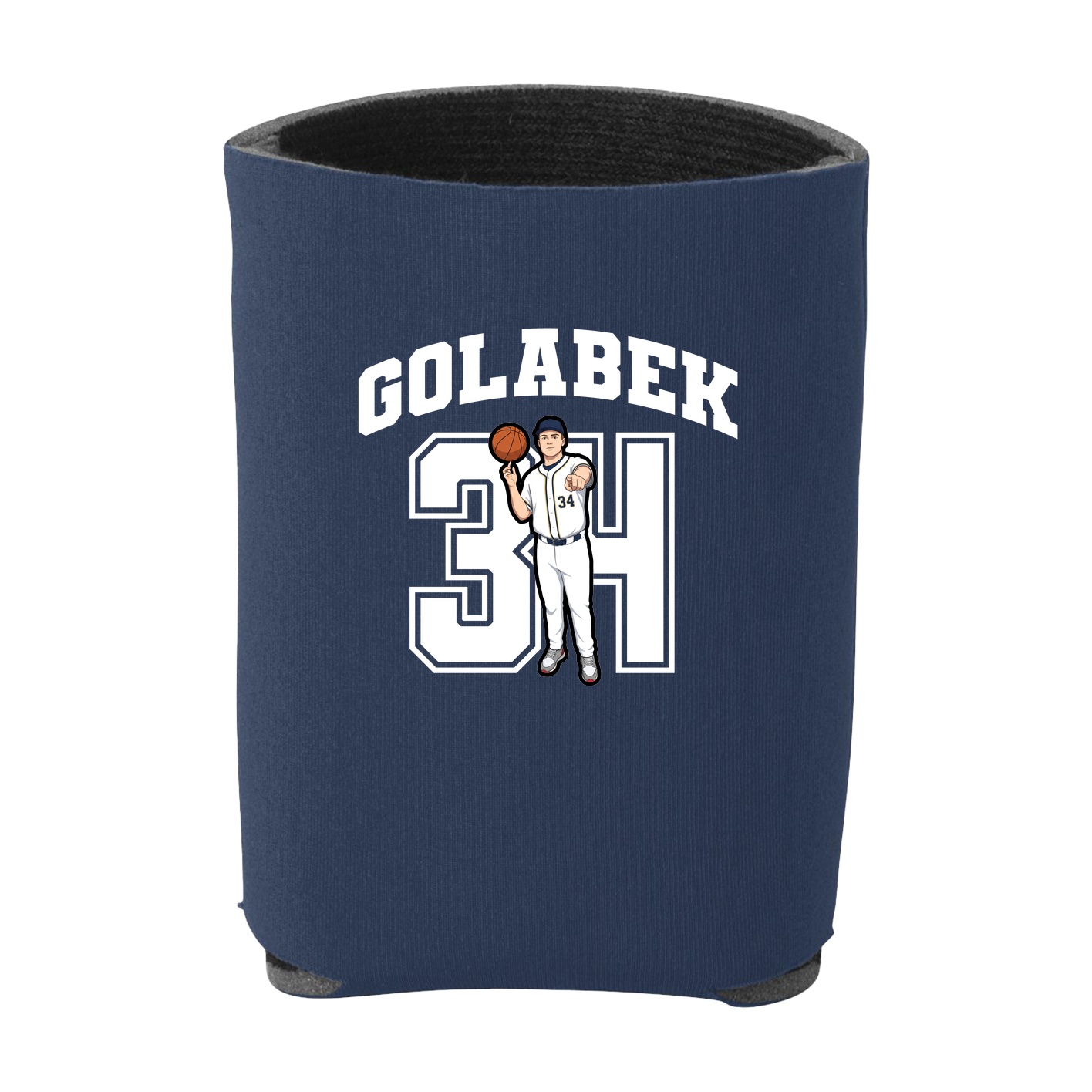 Can Holder — Number in Navy
