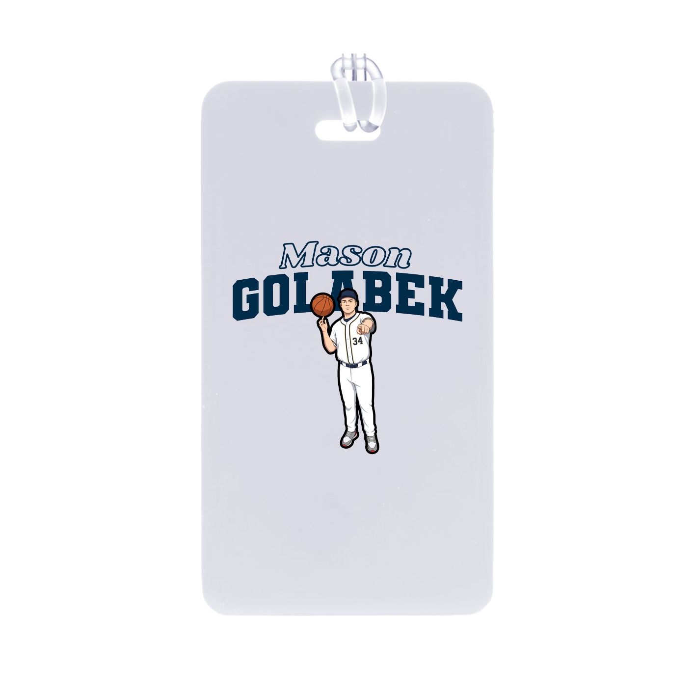 Bag Tag — Name Arch in Classic