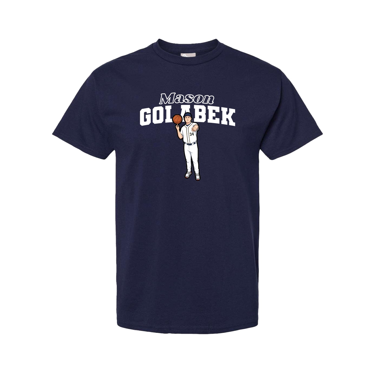 Tee — Name Arch in Navy