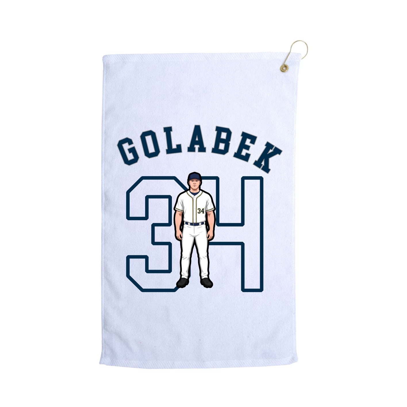 Golf Towel — Shirsey Arch in White
