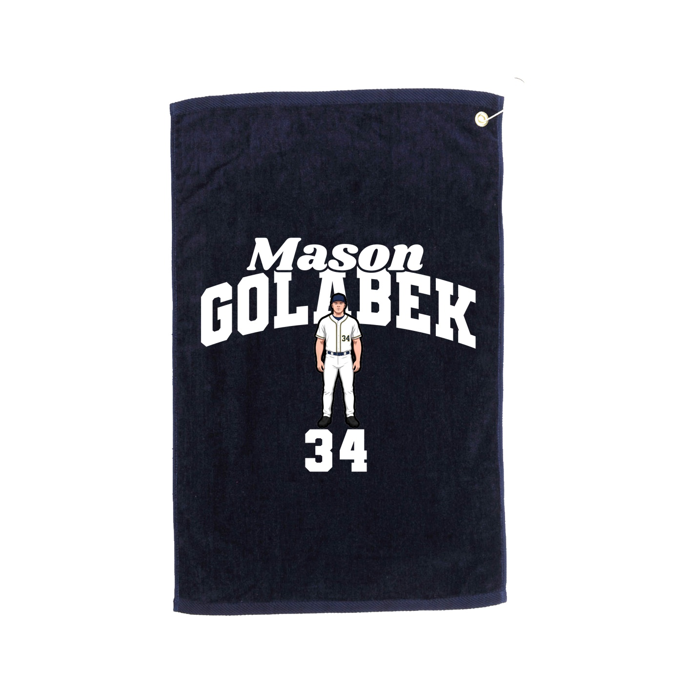 Golf Towel — Signature Arch in Navy