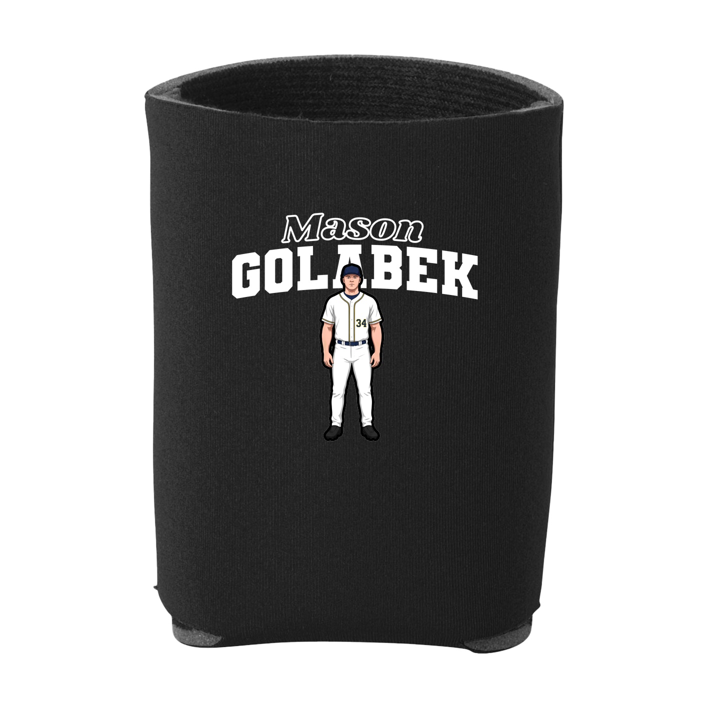 Can Holder — Name Arch in Black
