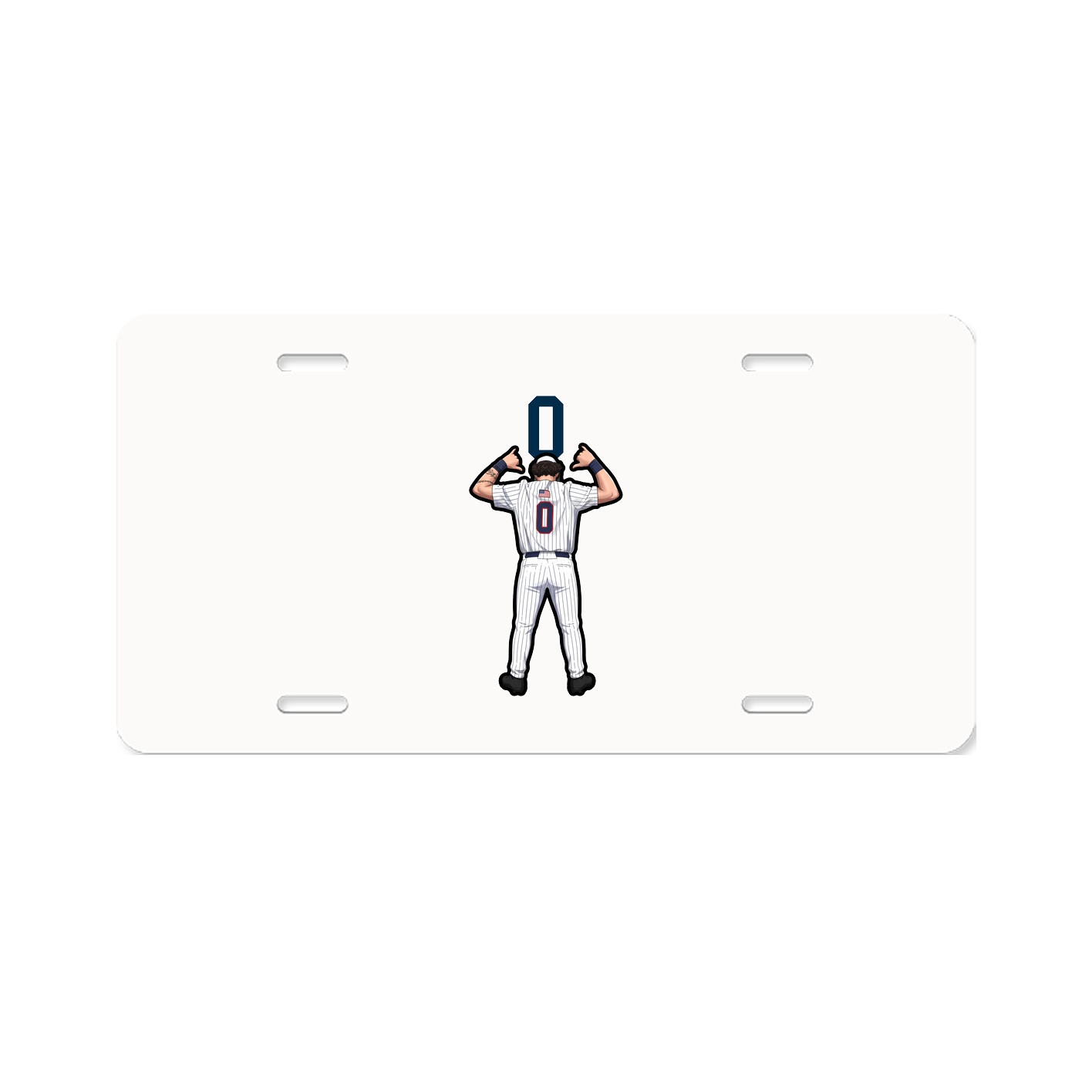 License Plate — Number Top in Classic