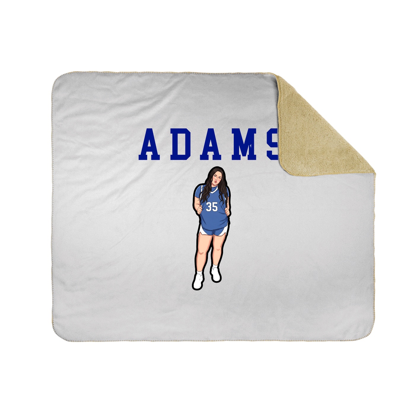 Throw Blanket — Shirsey in White
