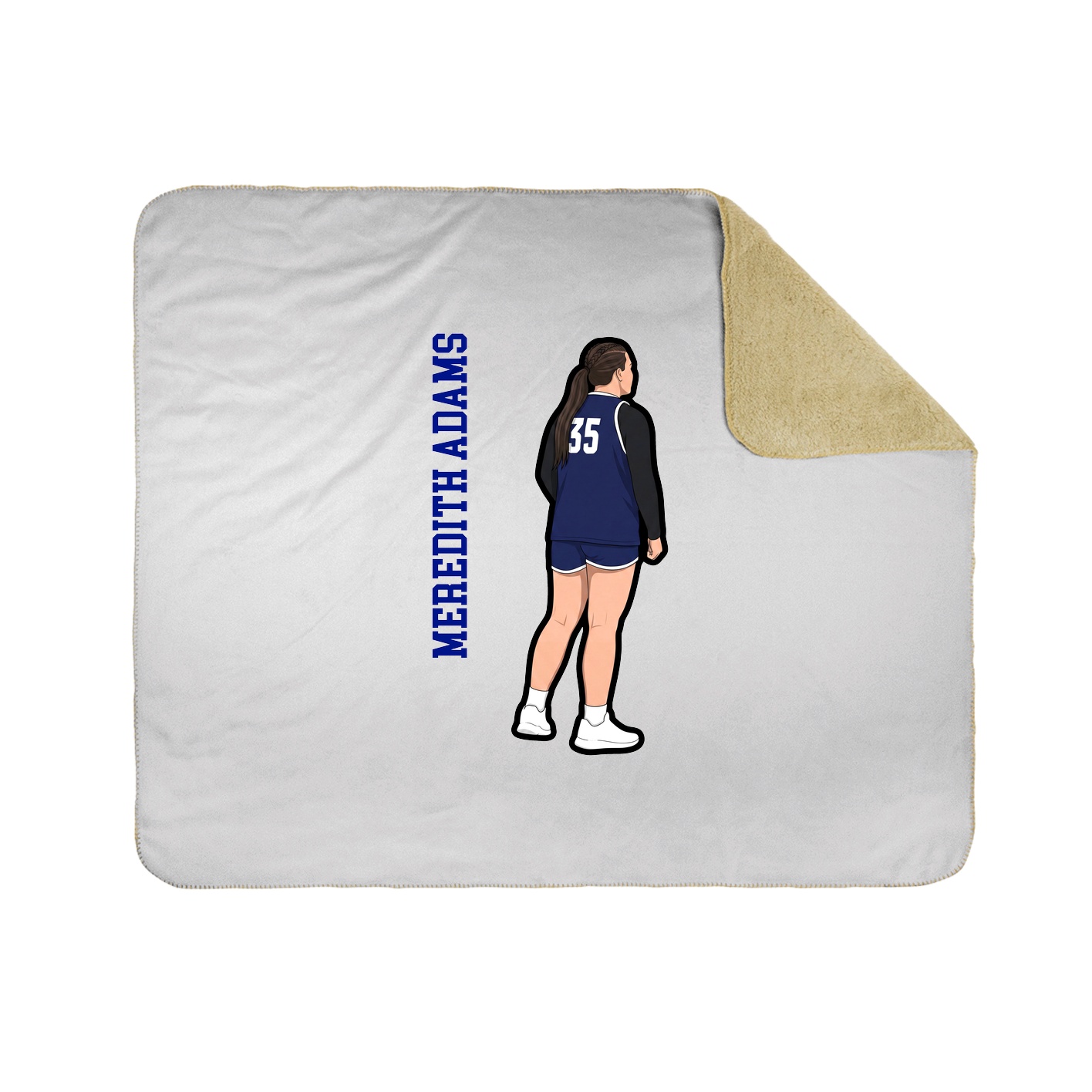 50x60 Sherpa Lined Throw Blanket