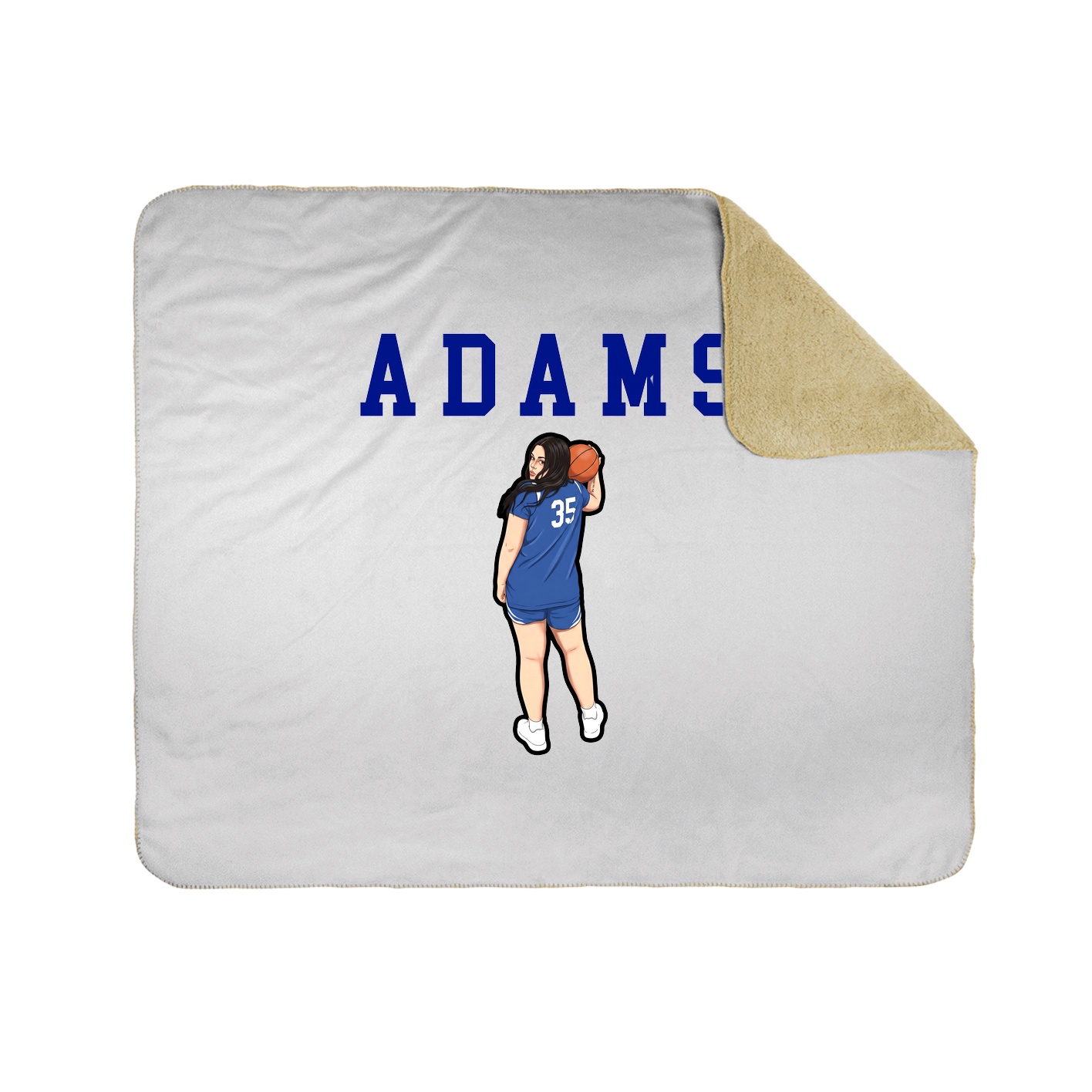 Throw Blanket — Shirsey in White