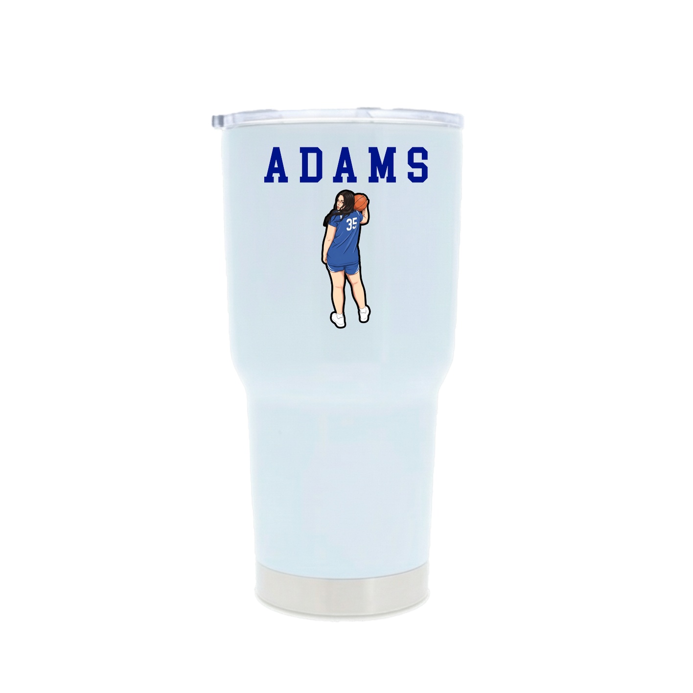 30oz Stainless Steel Tumbler — Shirsey in White