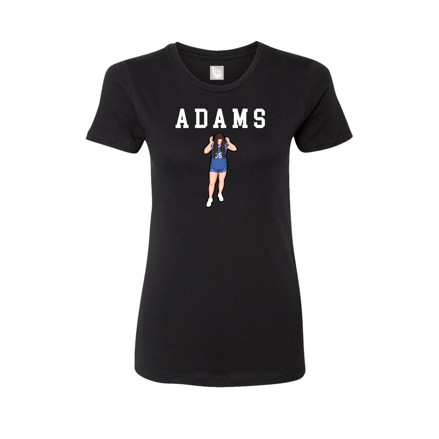 Fitted Women's Tee — Shirsey in Black