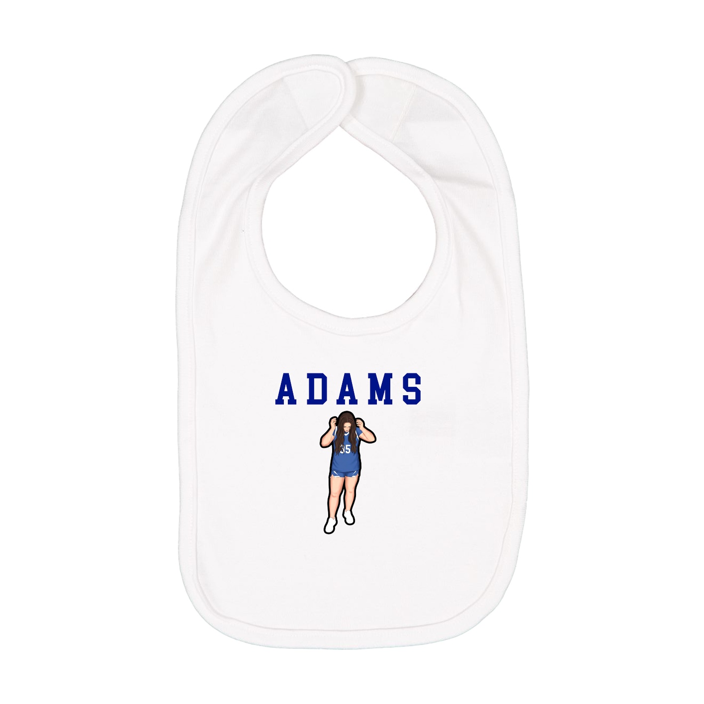 Infant Bib — Shirsey in White