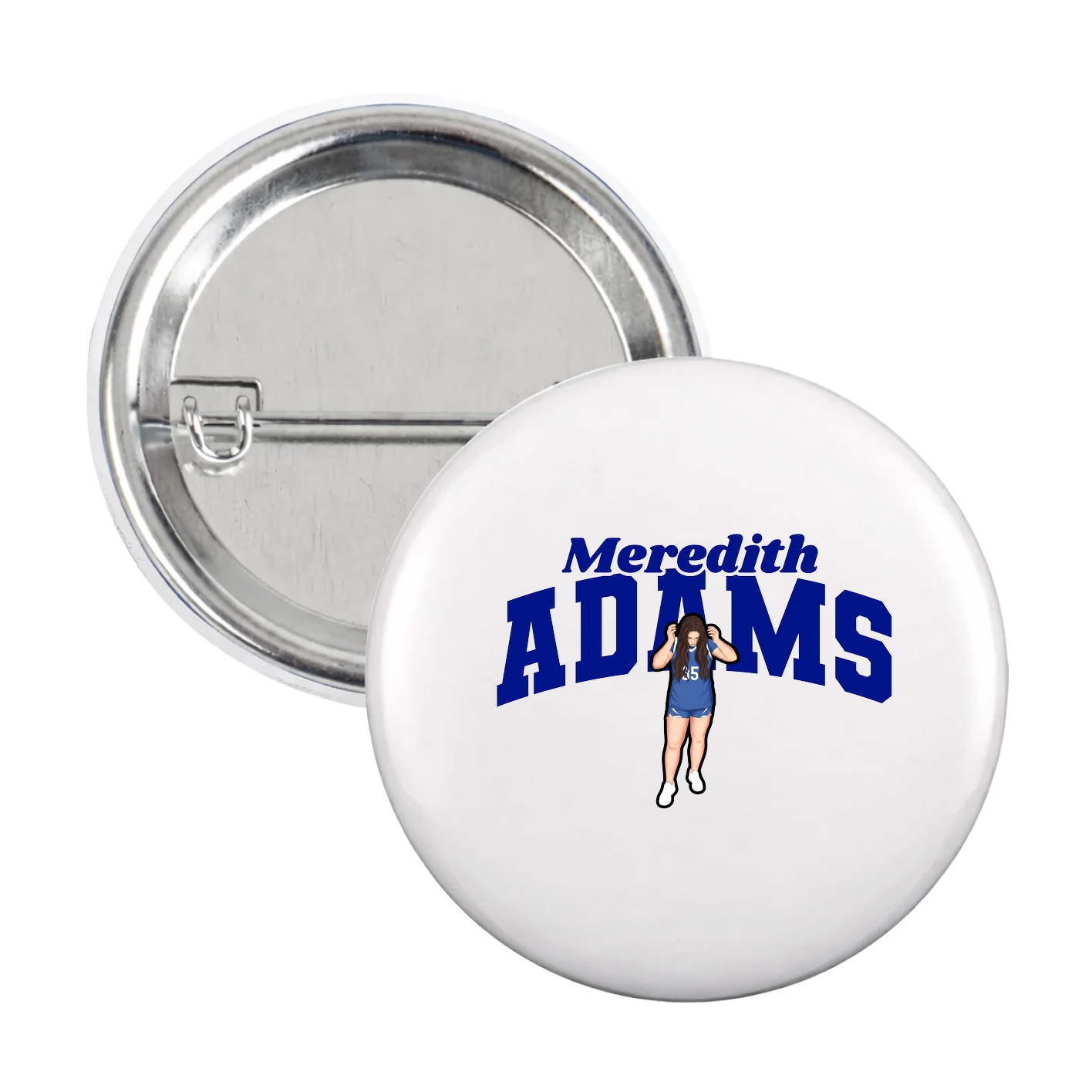 Game Day Button — Signature Arch in White