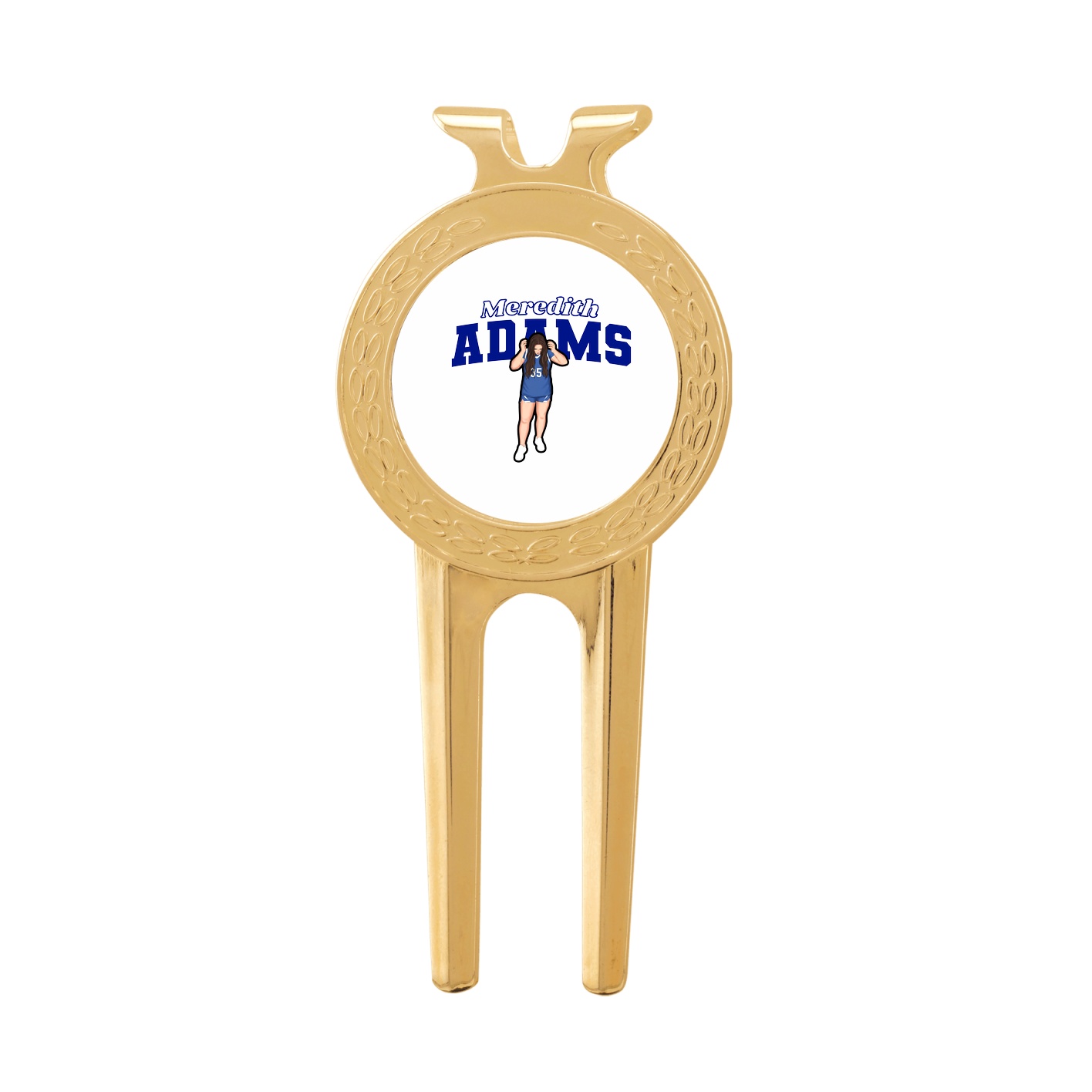 Divot Tool with Ball Marker — Name Arch in Classic