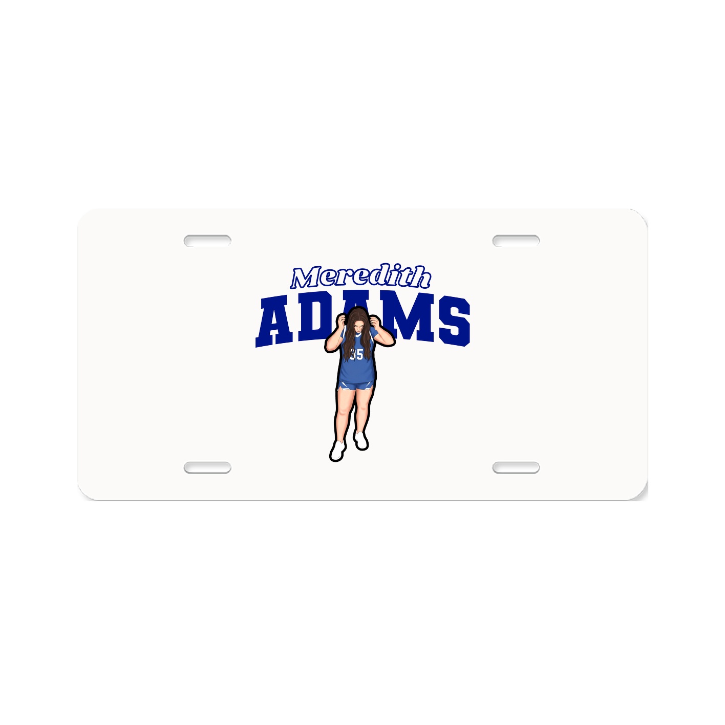 License Plate — Name Arch in Classic