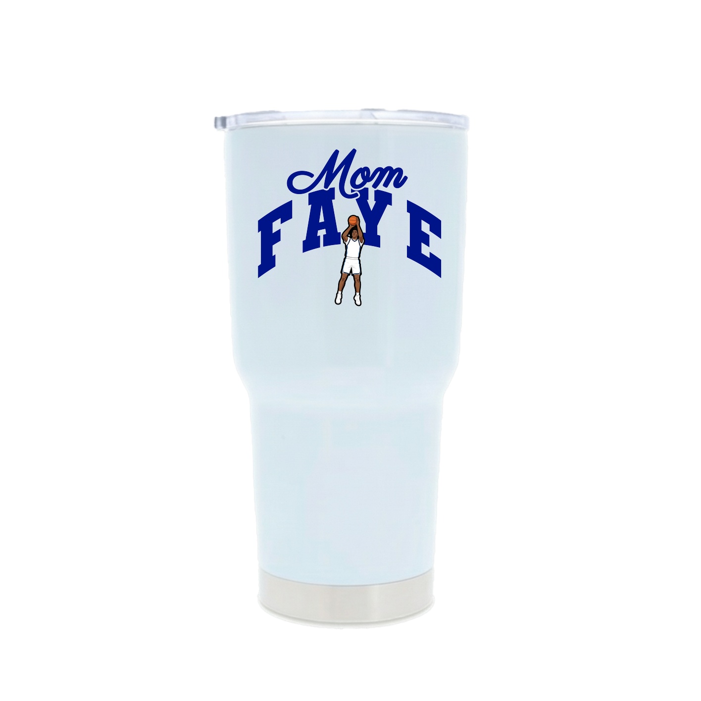 30oz Stainless Steel Tumbler — Mothers Day Arch in White
