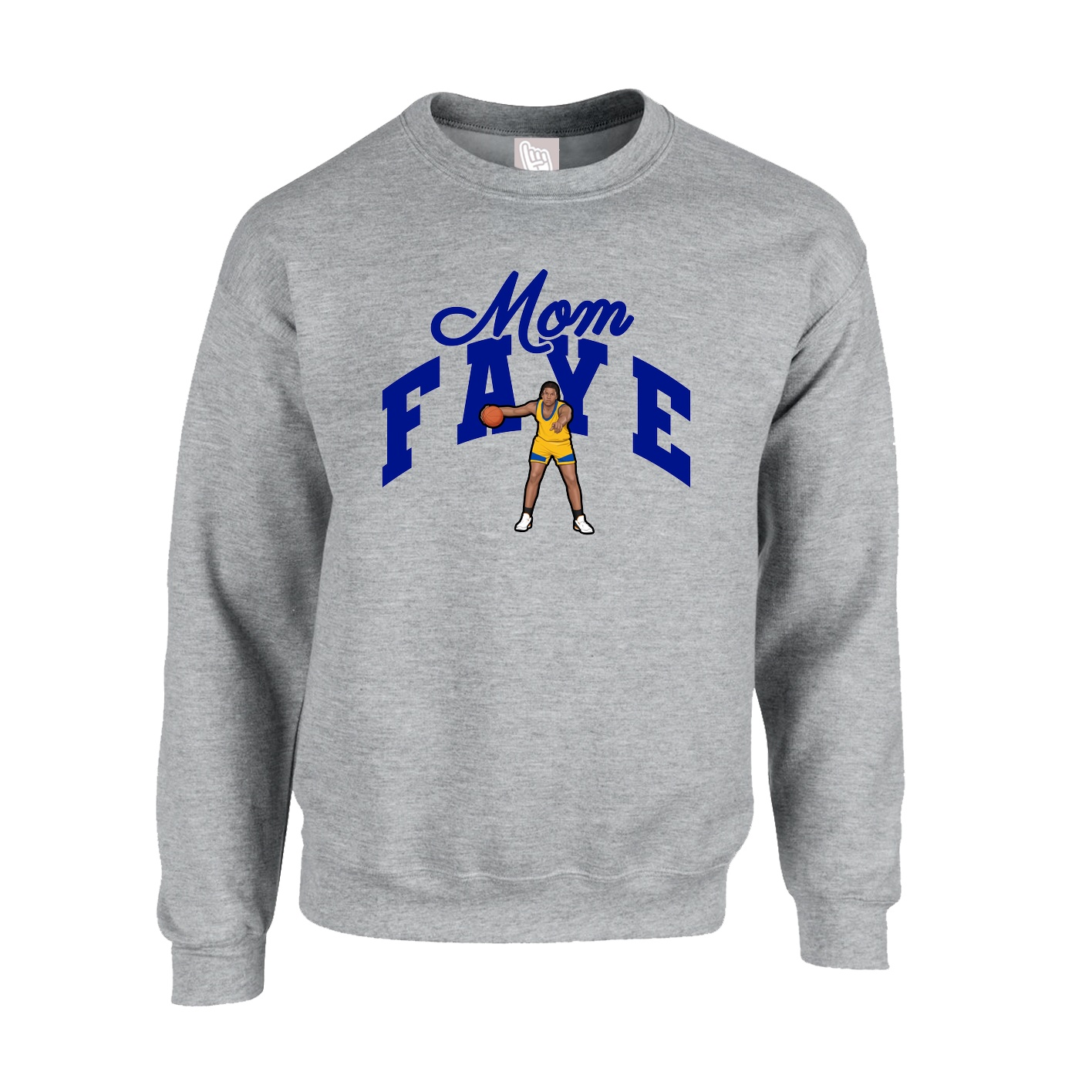 Fleece Crew — Mothers Day Arch in Grey