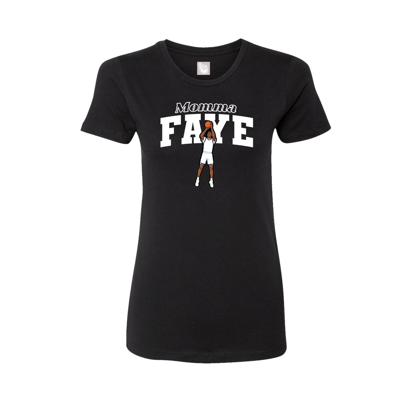 Womens Tee — Mothers Day Block in Black