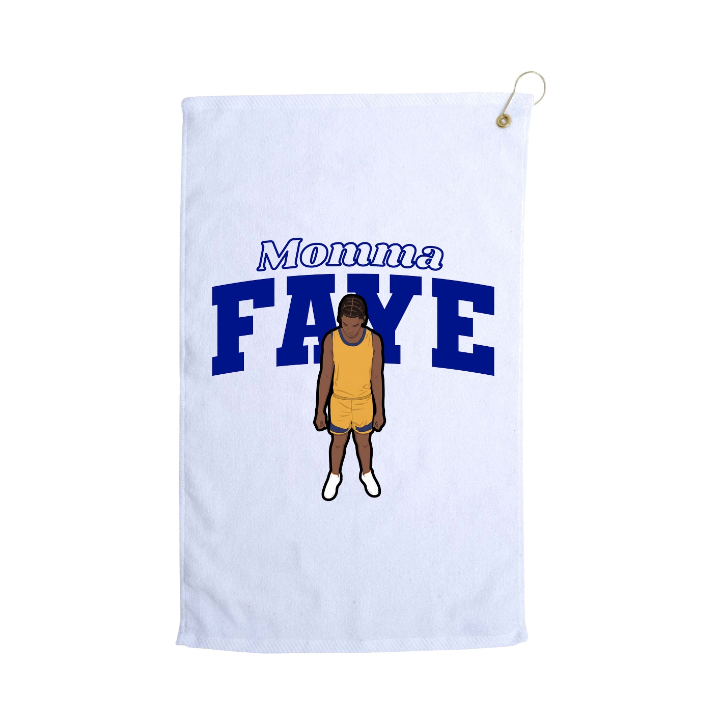 Golf Towel — Mothers Day Block in White