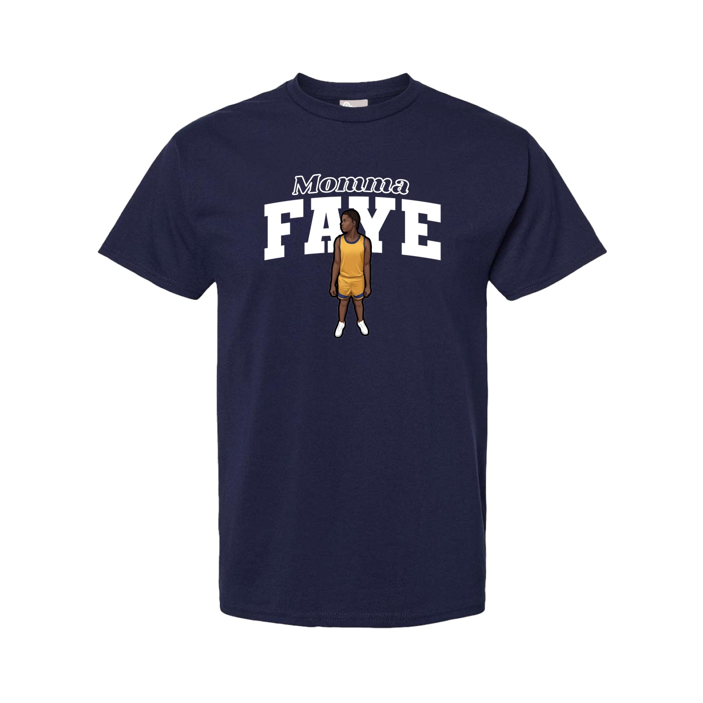 Youth Tee — Mothers Day Block in Navy