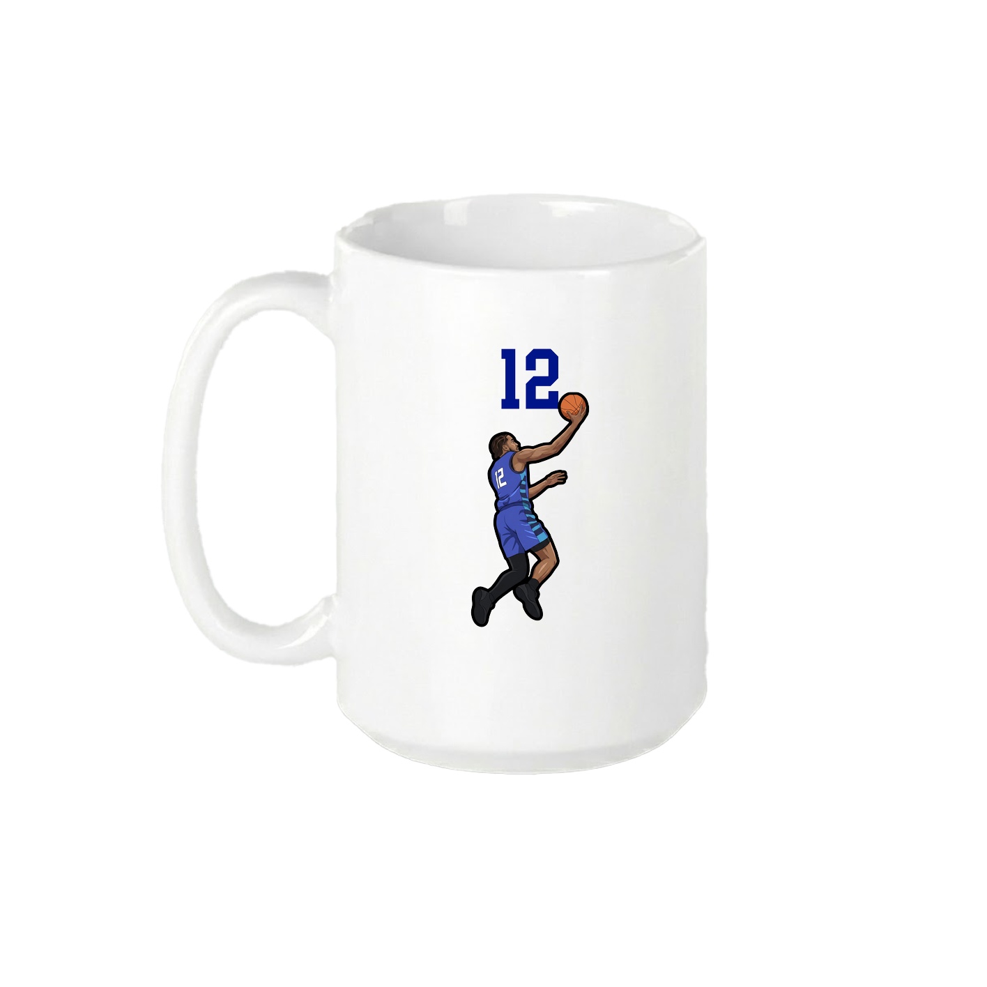 15oz Coffee Mug — Number Top in White