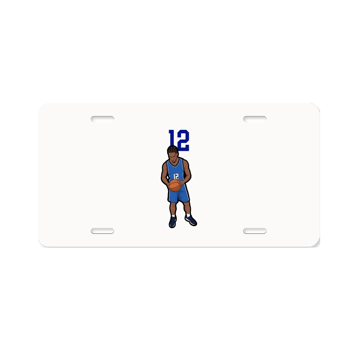 License Plate — Number Top in Classic