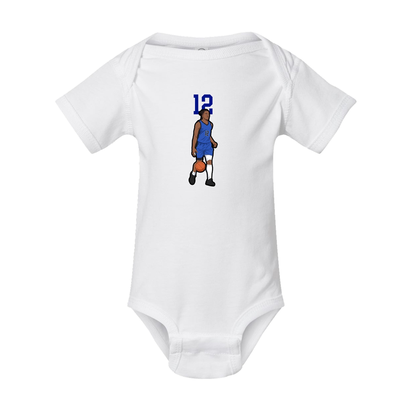 Baby Onesie — Number Top in White
