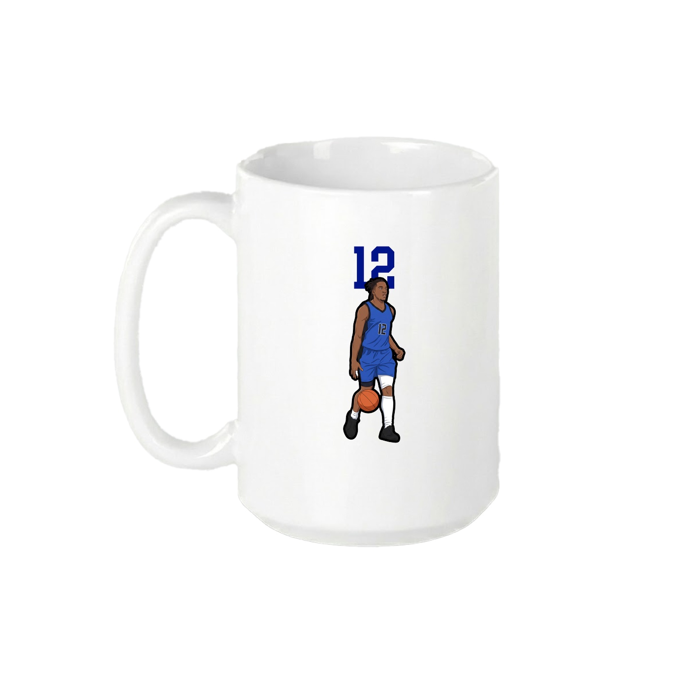 15oz Coffee Mug — Number Top in White