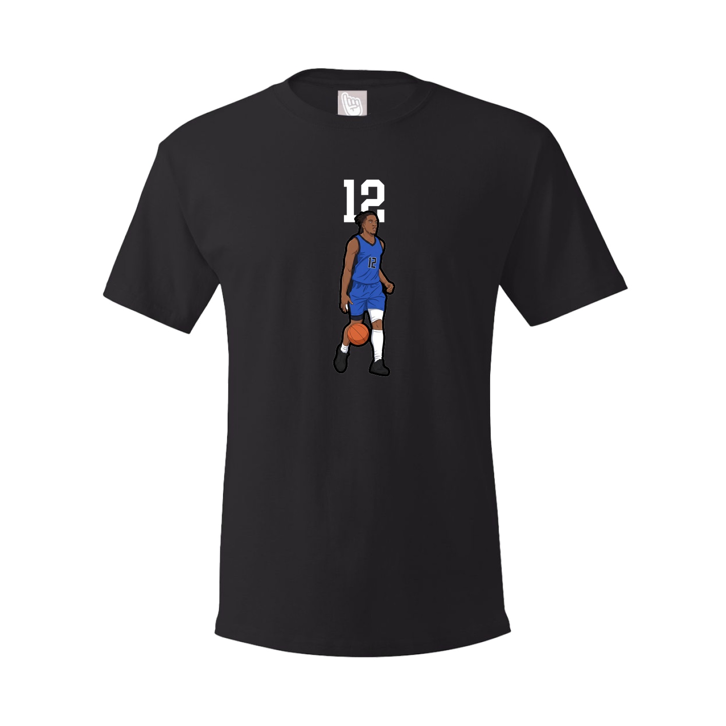 Youth Tee — Number Top in Black