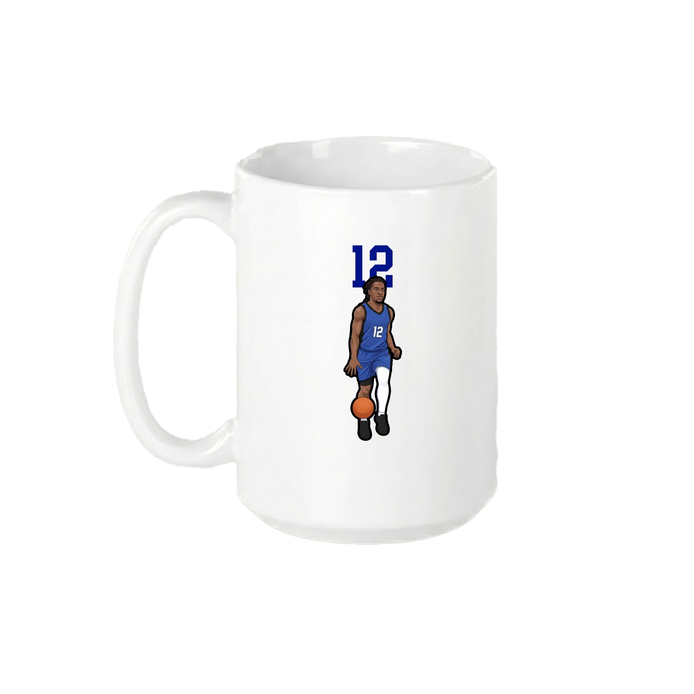 15oz Coffee Mug — Number Top in White