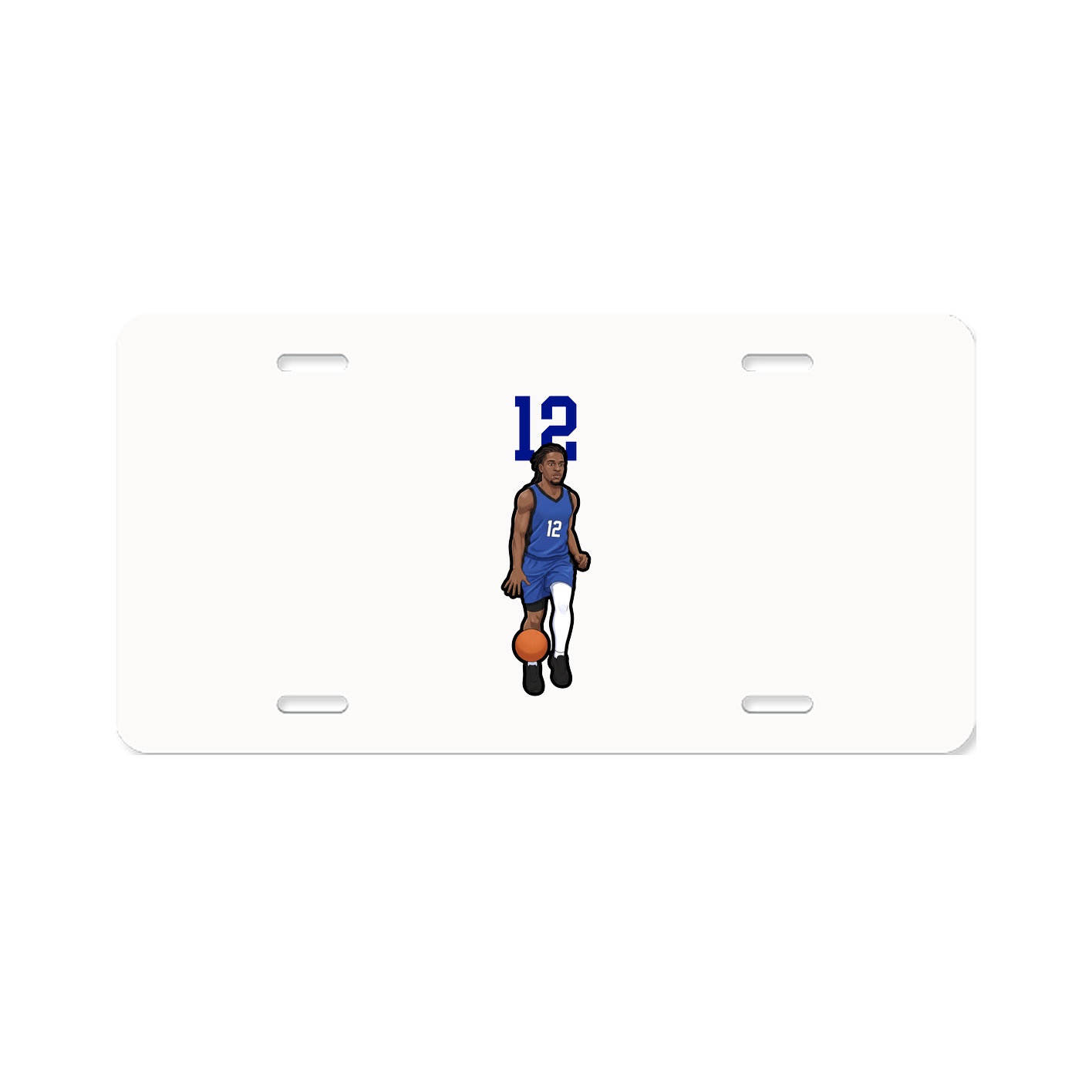 License Plate — Number Top in Classic