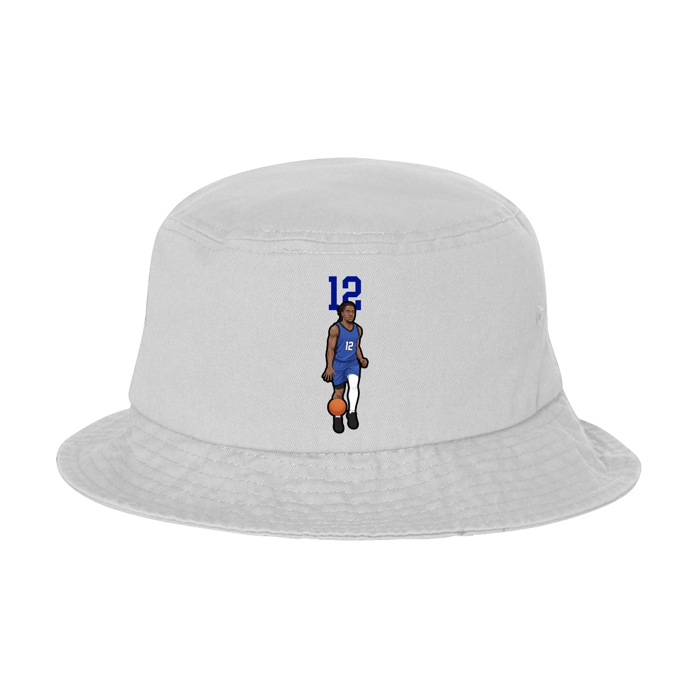 Bucket Cap — Number Top in White