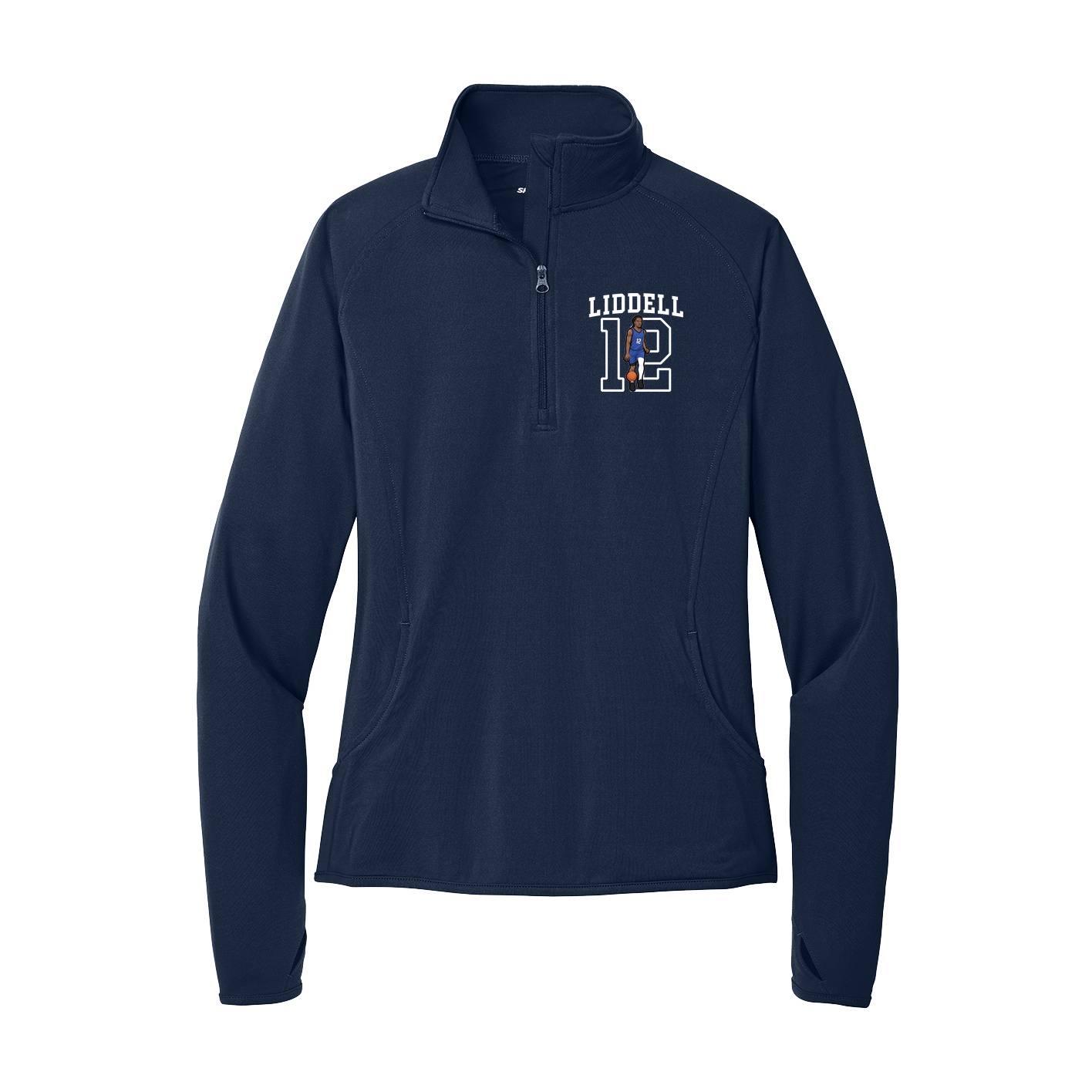 Women's Q-Zip Pullover — Shirsey in Navy
