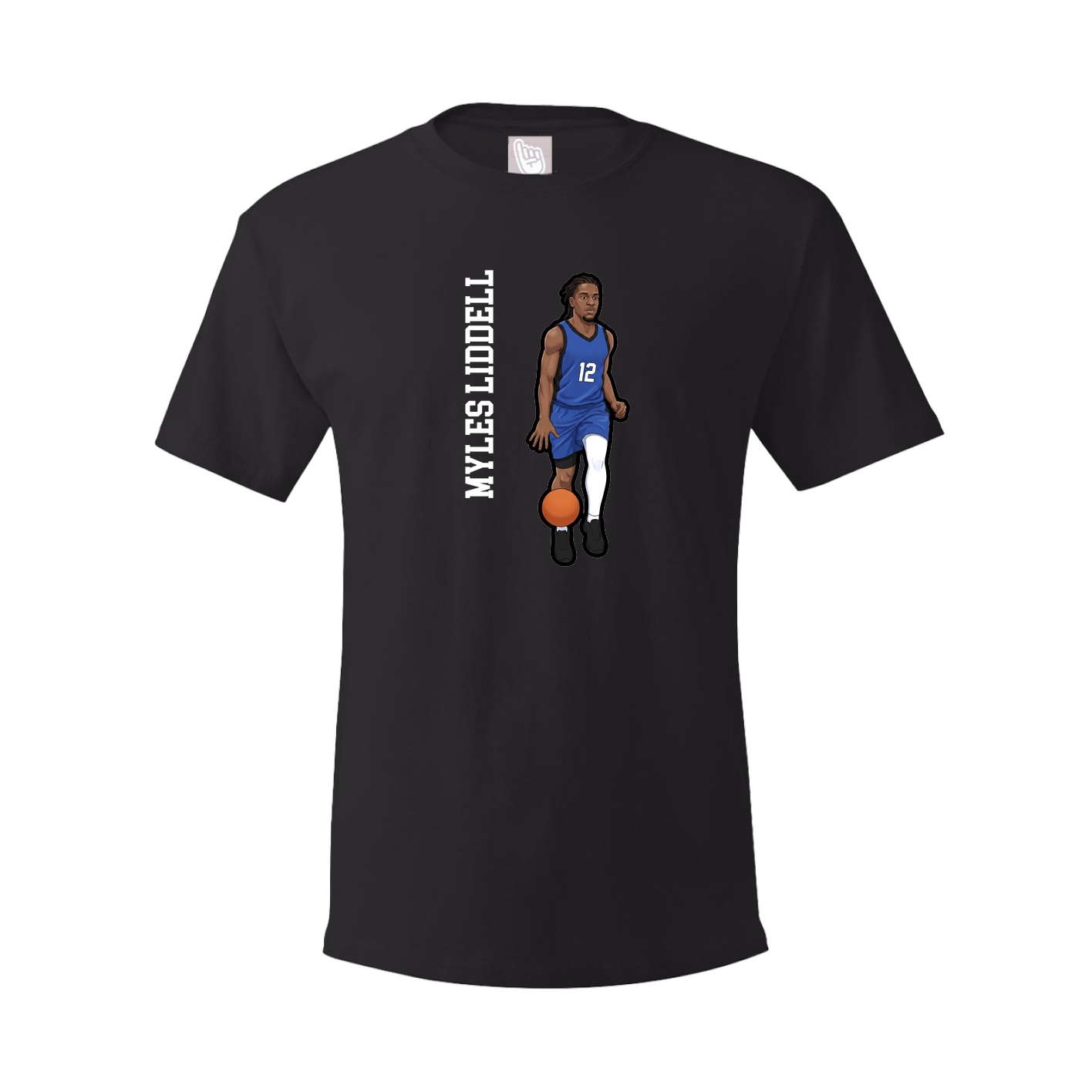 Youth Tee — Name Vertical in Black