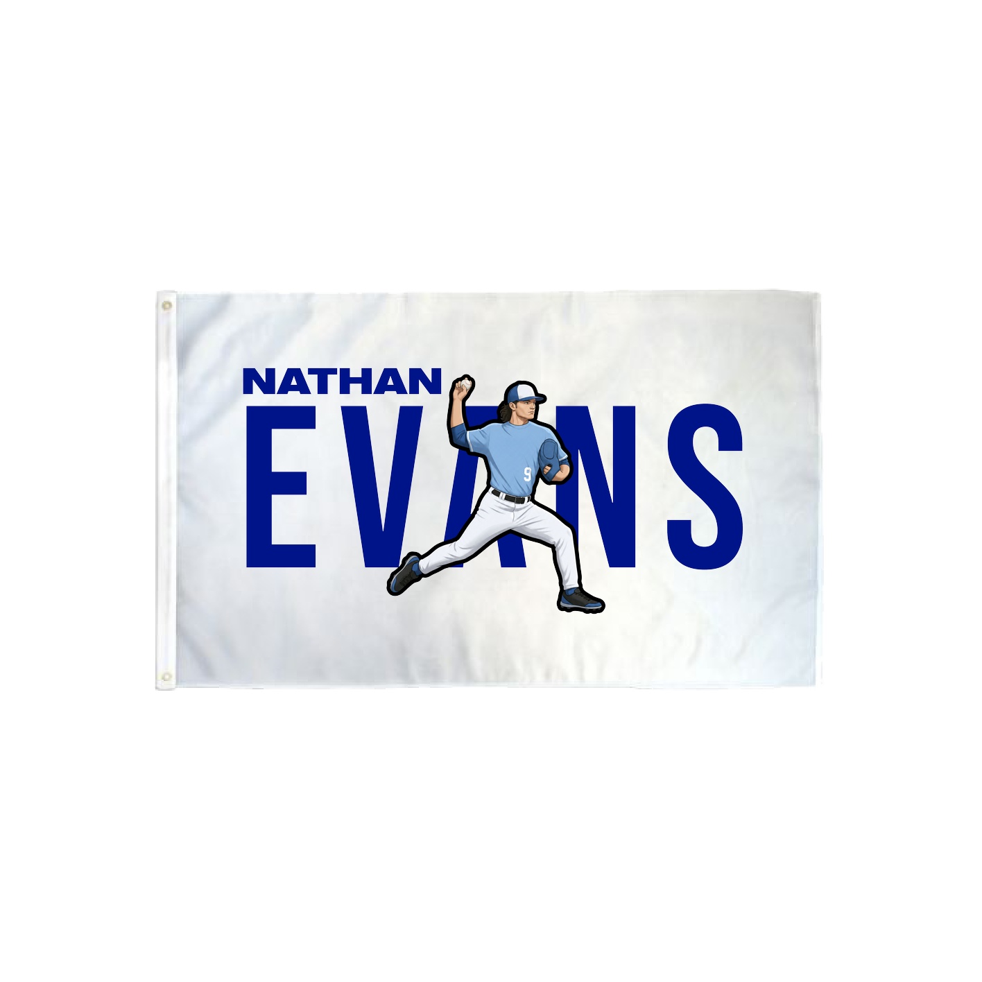 3x5 Flag — Player Name in Classic