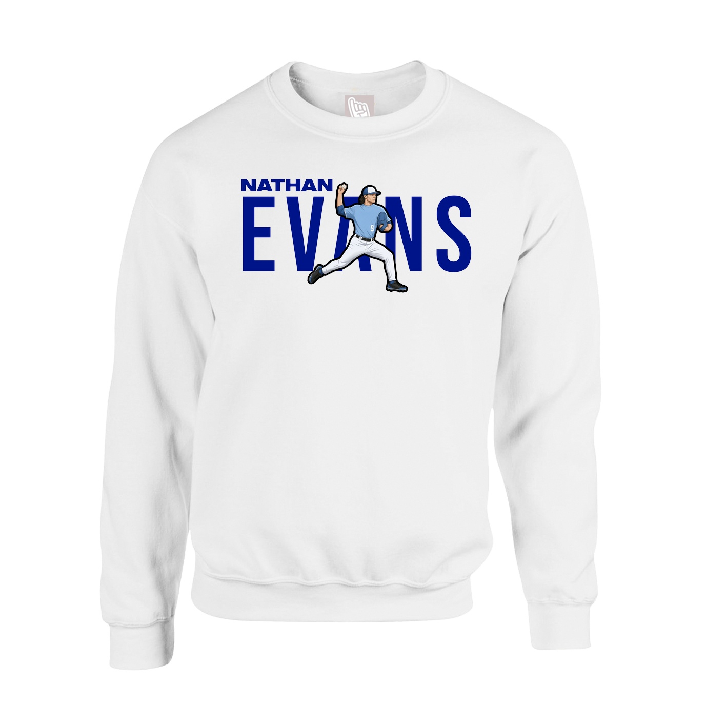 Fleece Crew — Player Name in White