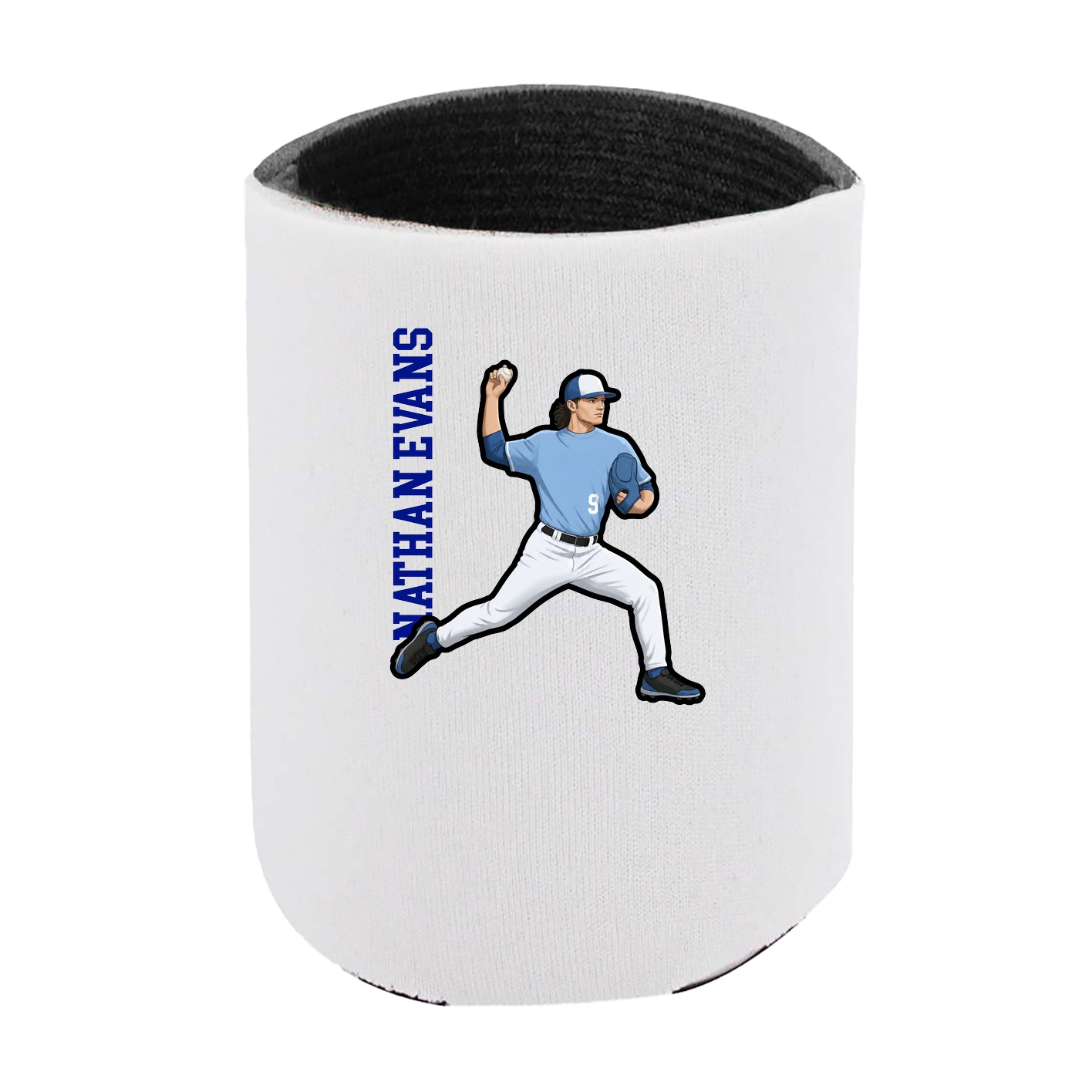 Can Holder — Name Vertical in White