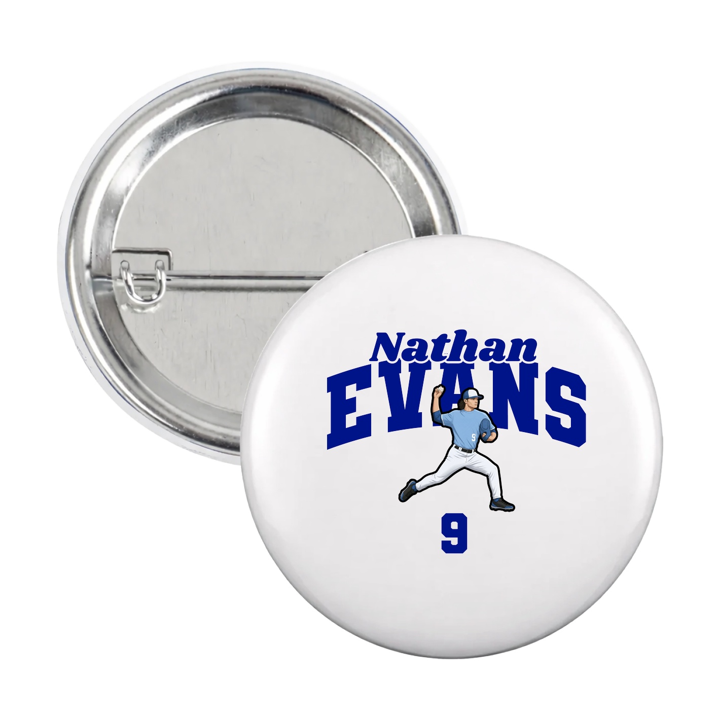 Game Day Button — Signature Arch in White
