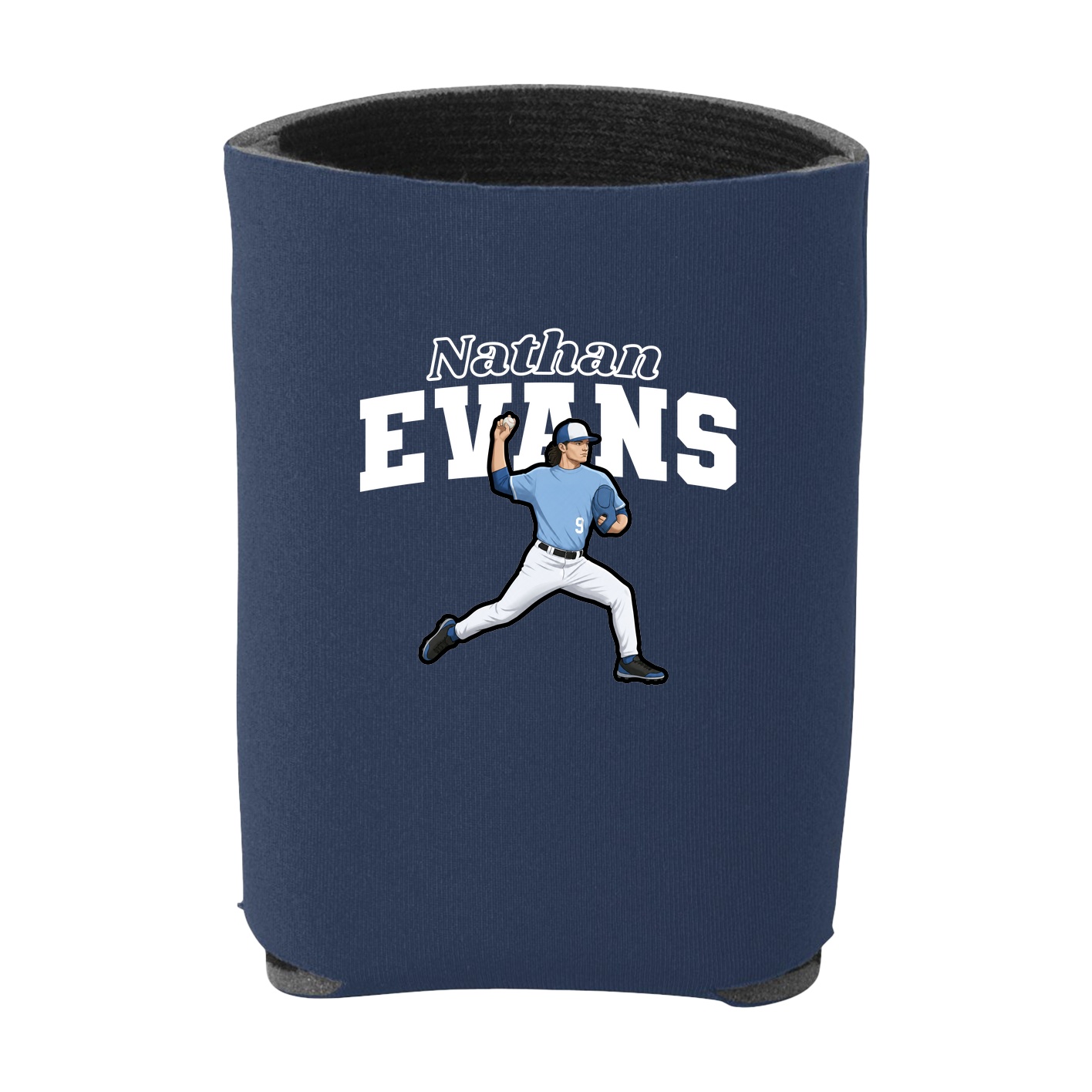 Can Holder — Name Arch in Navy