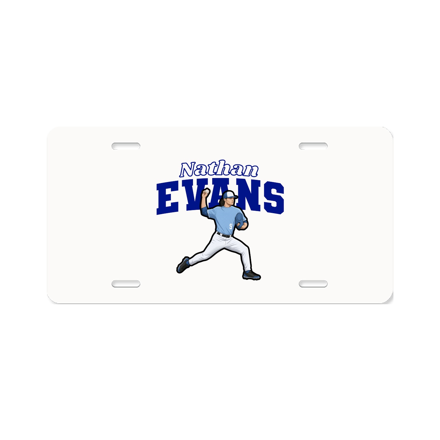 License Plate — Name Arch in Classic