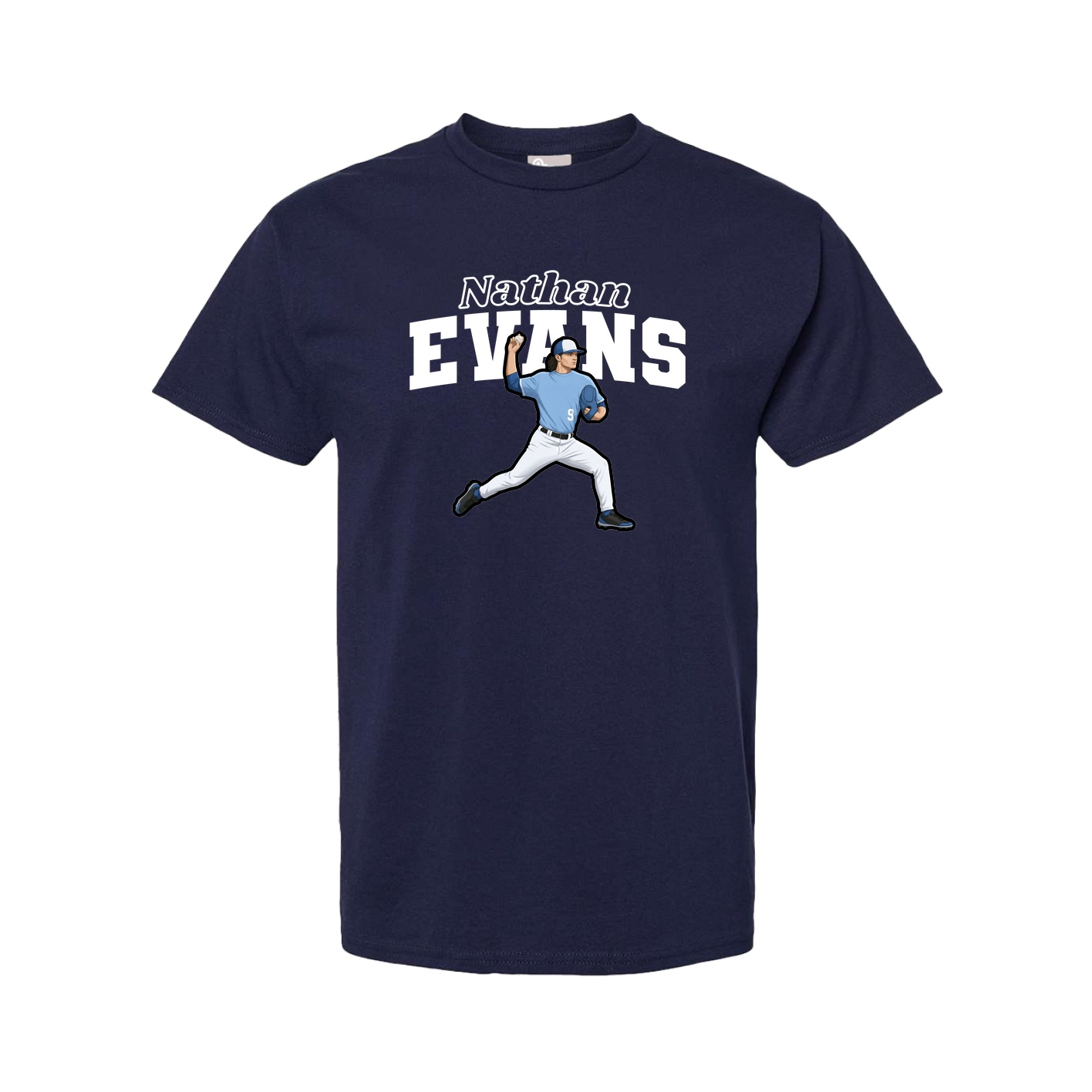 Youth Tee — Name Arch in Navy