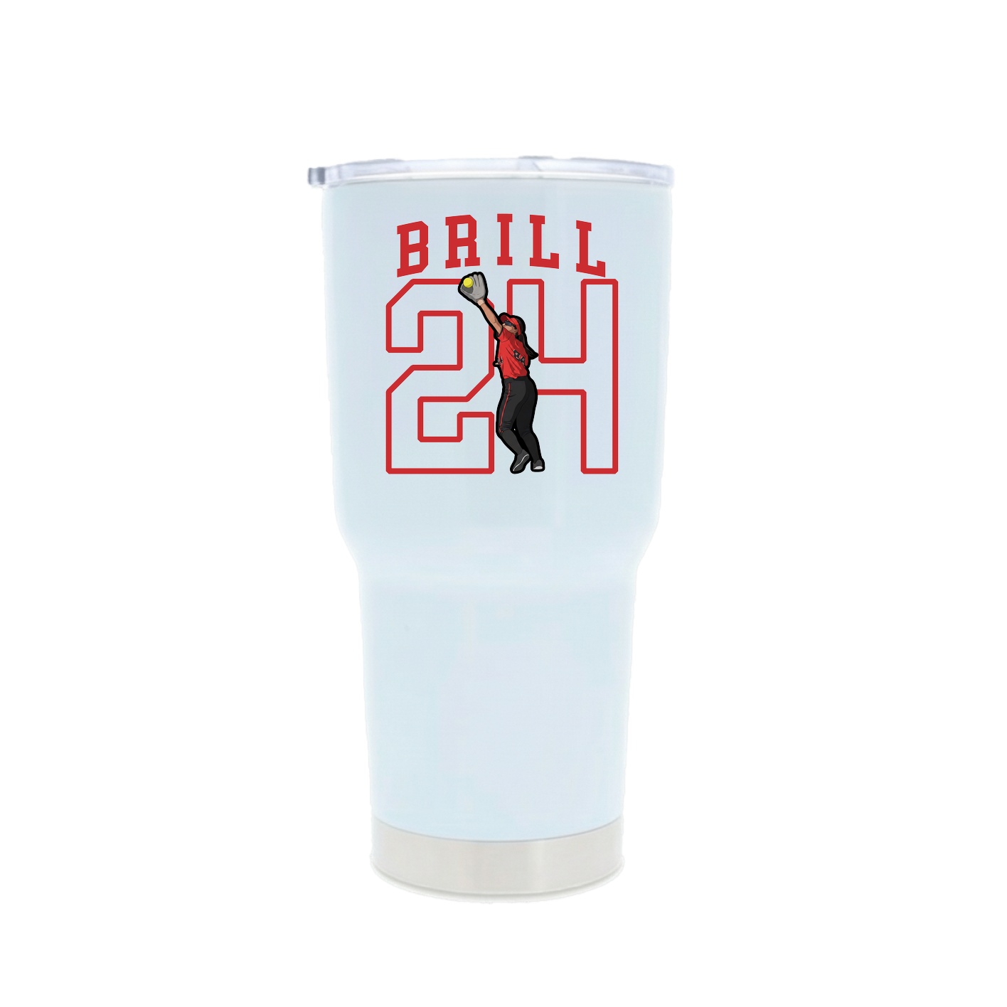 30oz Stainless Steel Tumbler — Shirsey in White